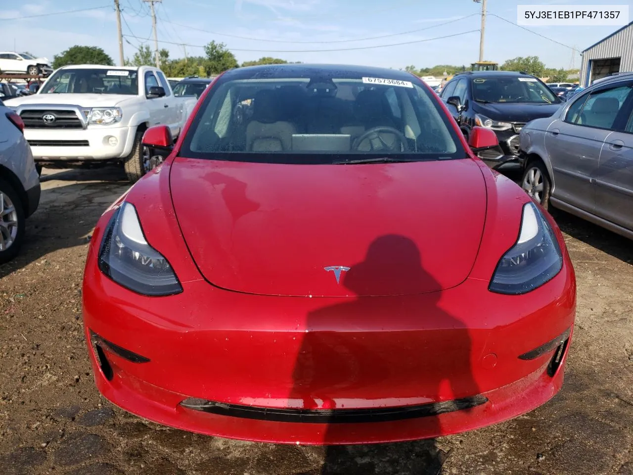 2023 Tesla Model 3 VIN: 5YJ3E1EB1PF471357 Lot: 67573684