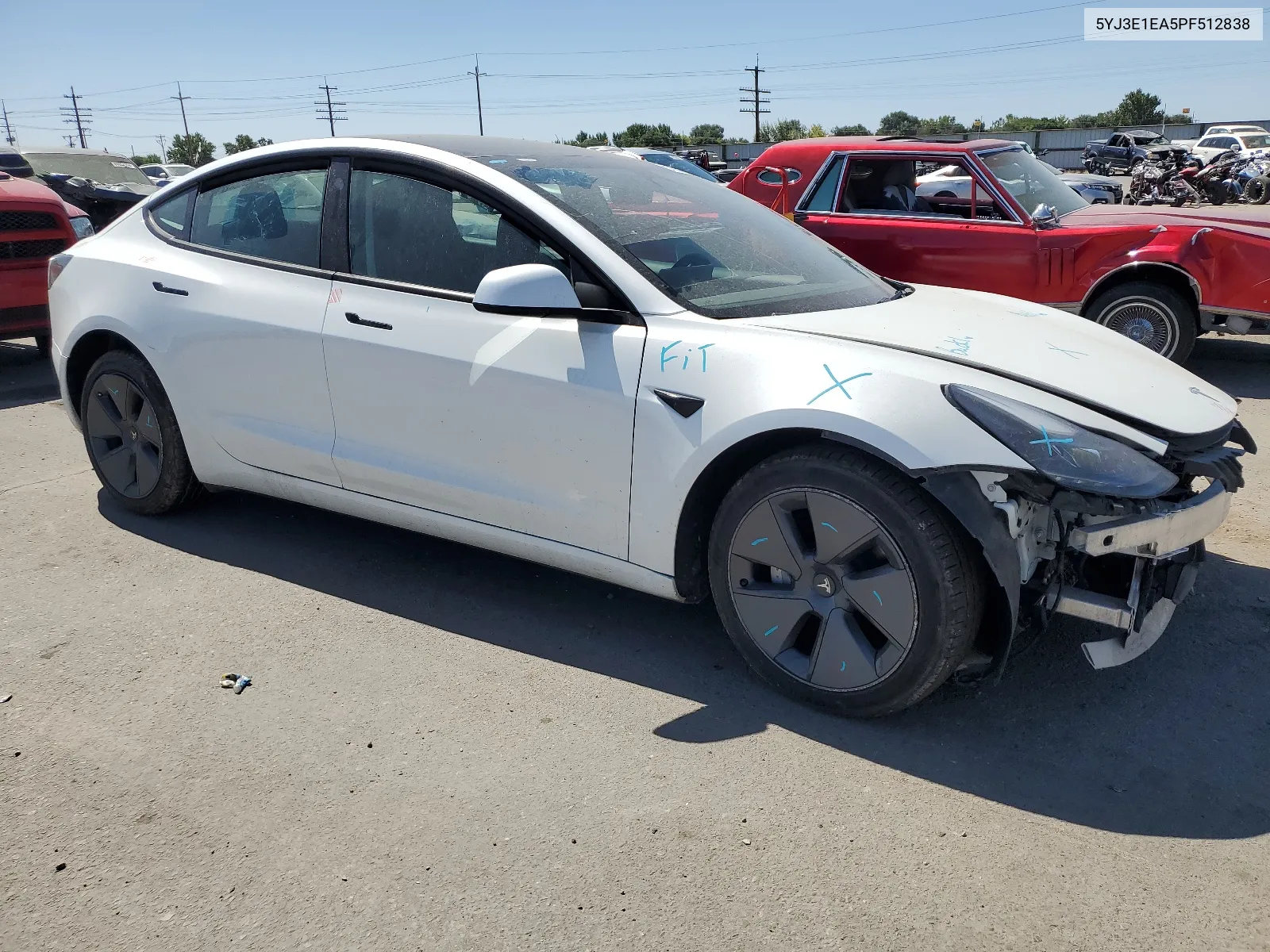 2023 Tesla Model 3 VIN: 5YJ3E1EA5PF512838 Lot: 67938104