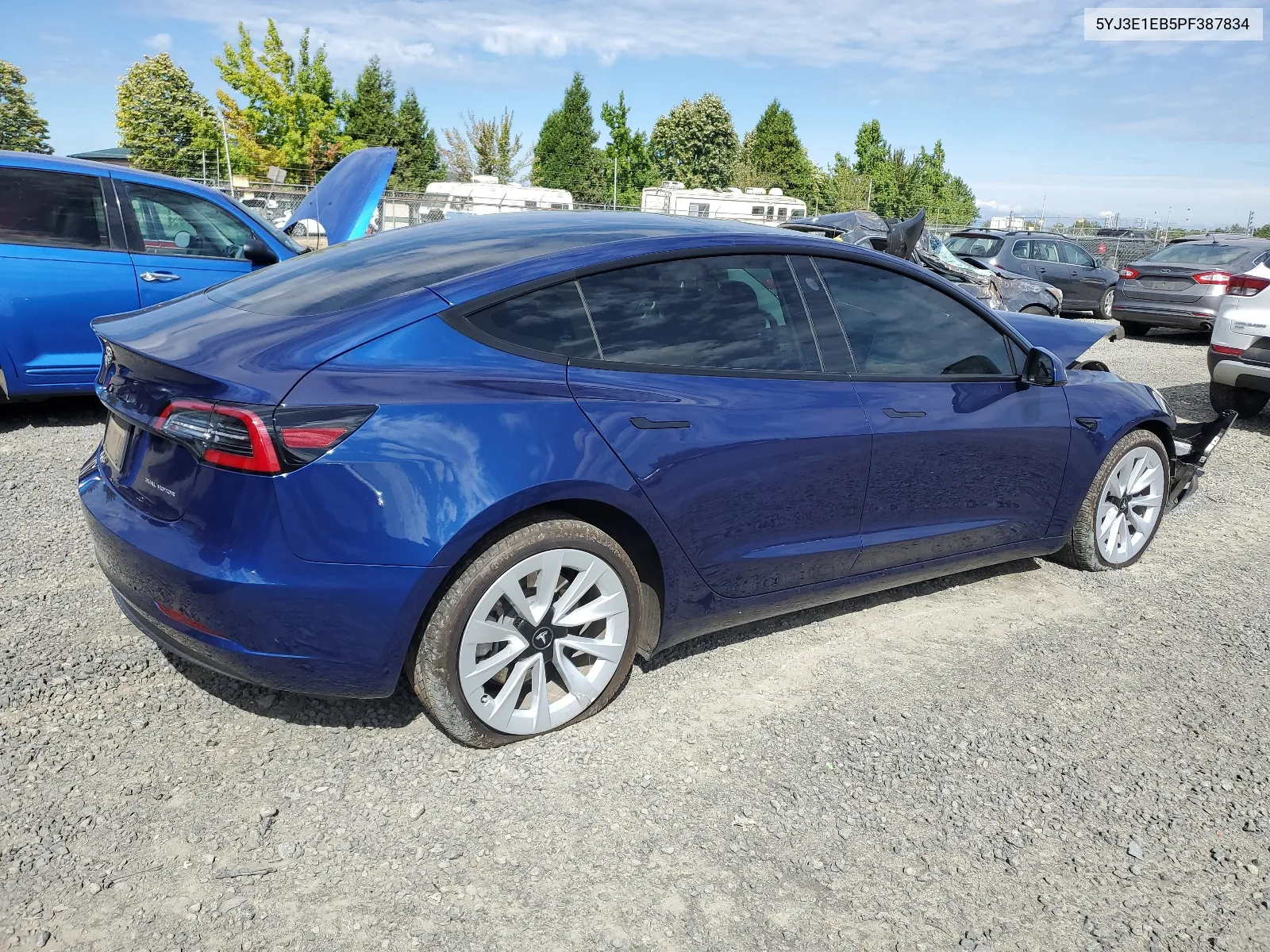 2023 Tesla Model 3 VIN: 5YJ3E1EB5PF387834 Lot: 68037774