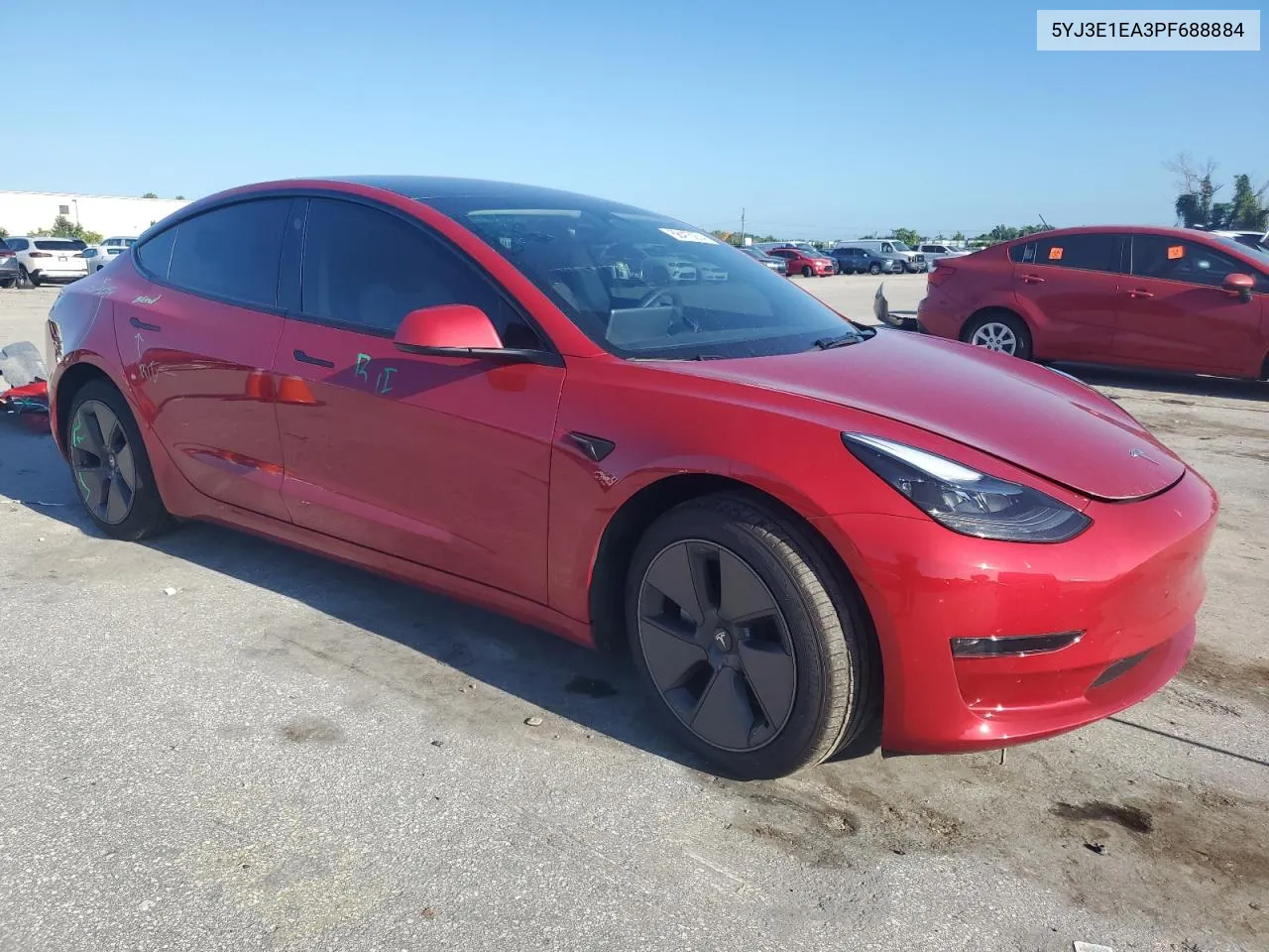 2023 Tesla Model 3 VIN: 5YJ3E1EA3PF688884 Lot: 68415974