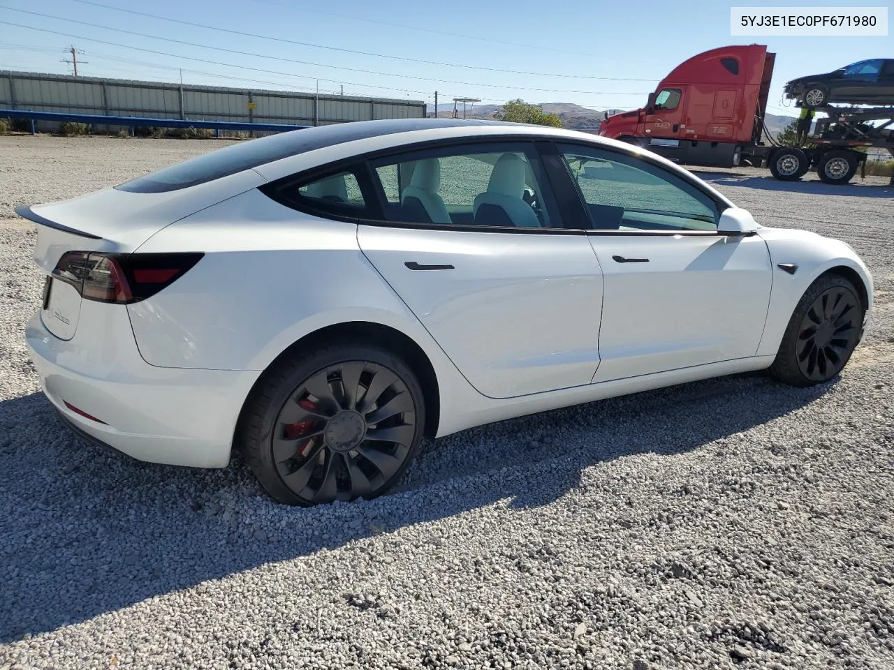 5YJ3E1EC0PF671980 2023 Tesla Model 3