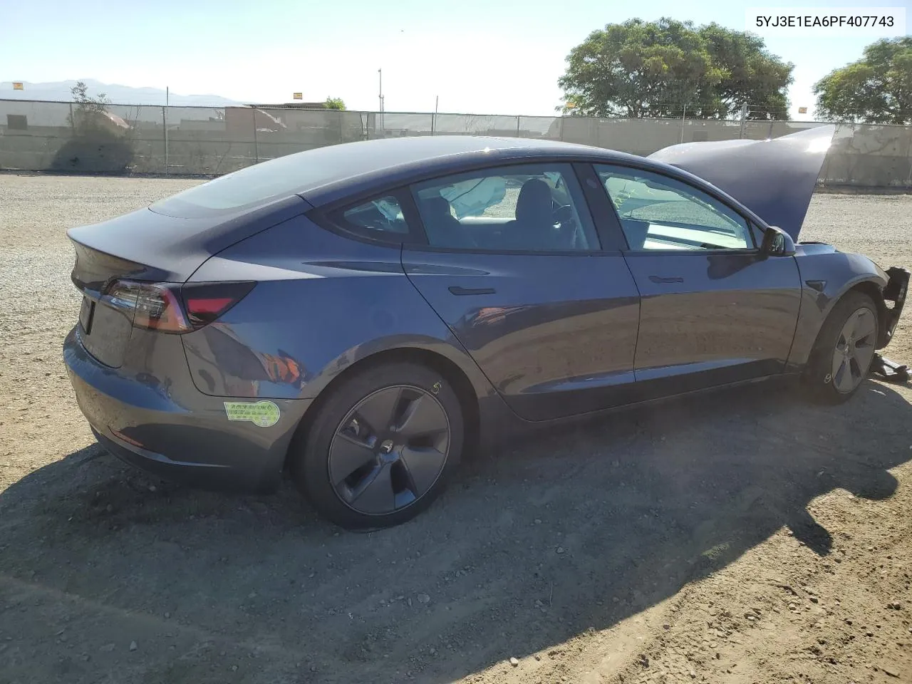 5YJ3E1EA6PF407743 2023 Tesla Model 3