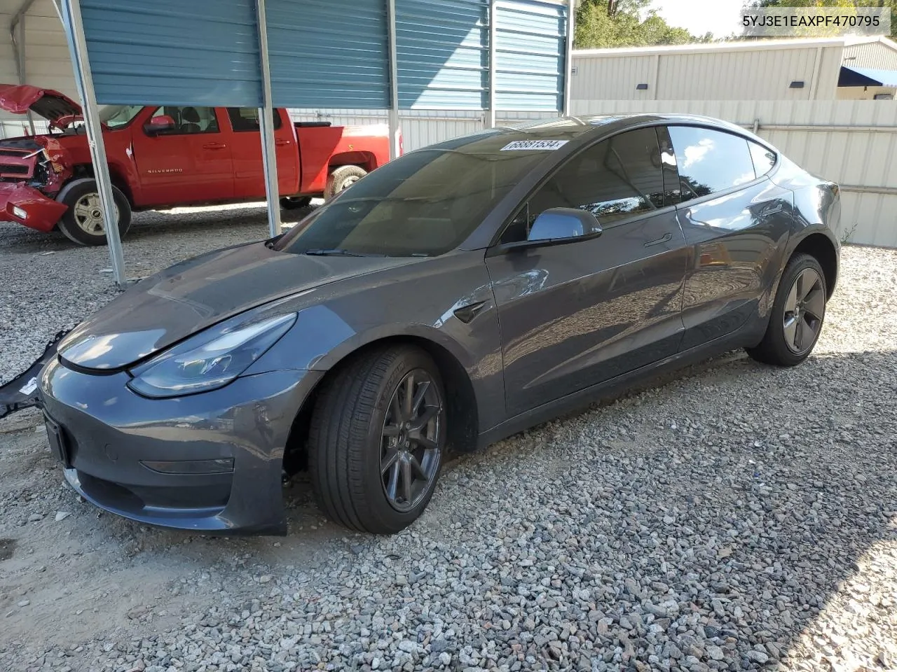 2023 Tesla Model 3 VIN: 5YJ3E1EAXPF470795 Lot: 68881534