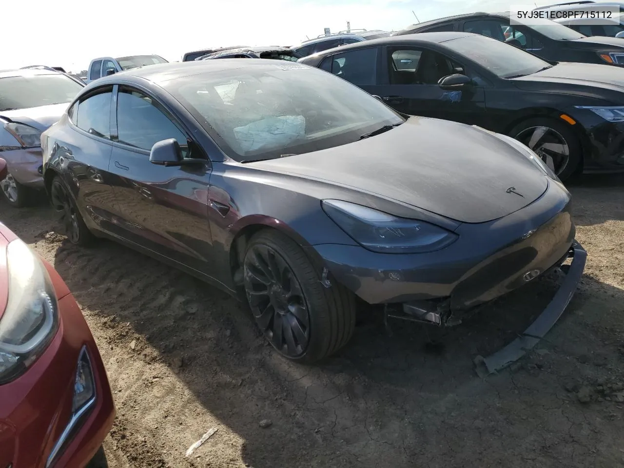 2023 Tesla Model 3 VIN: 5YJ3E1EC8PF715112 Lot: 69243874