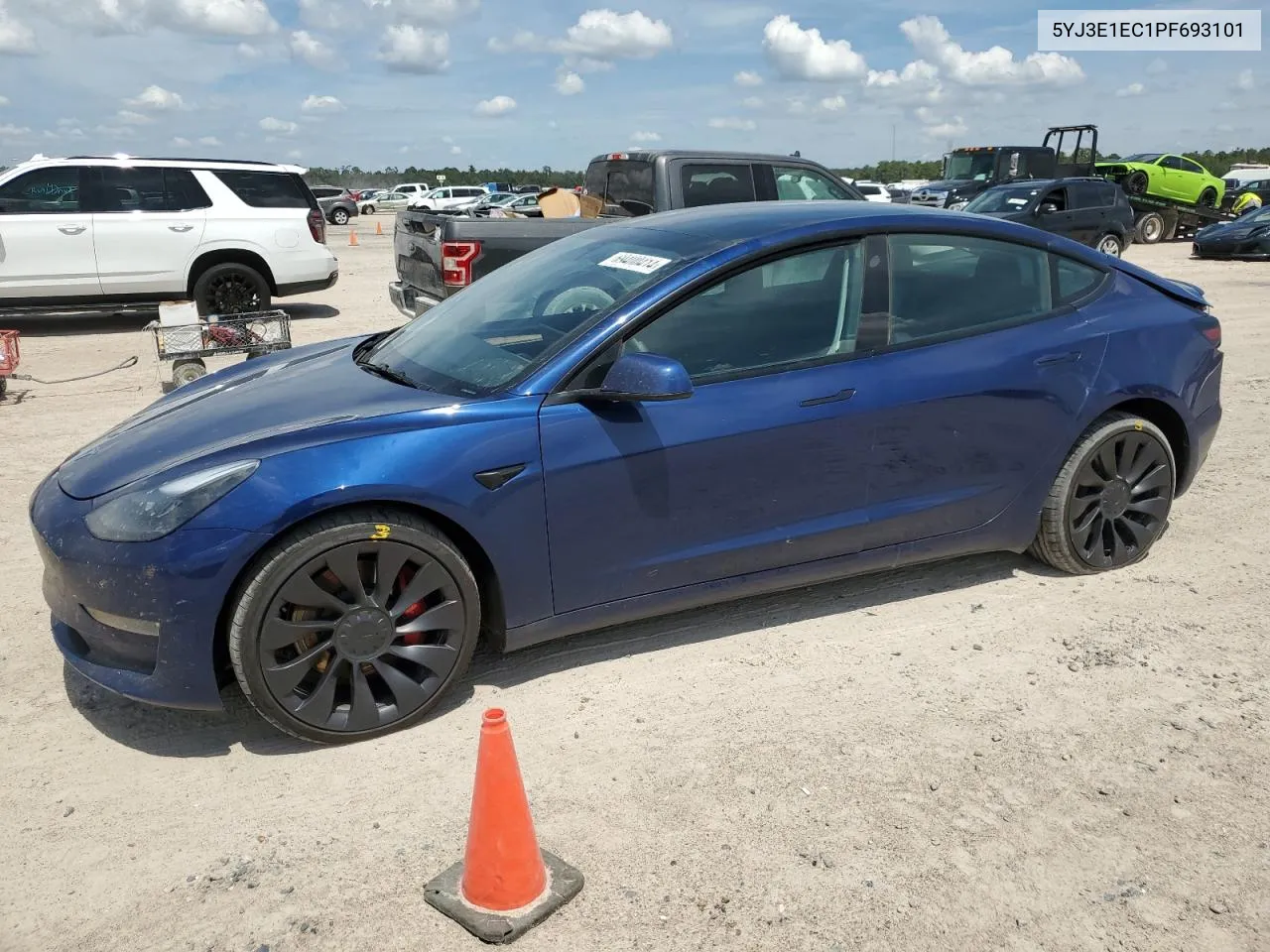 2023 Tesla Model 3 VIN: 5YJ3E1EC1PF693101 Lot: 69400414