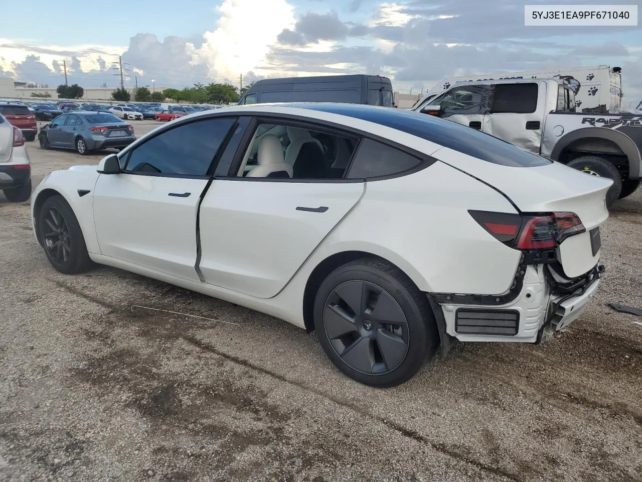 2023 Tesla Model 3 VIN: 5YJ3E1EA9PF671040 Lot: 69512654