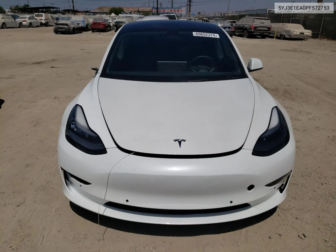 2023 Tesla Model 3 VIN: 5YJ3E1EA0PF572753 Lot: 69652374