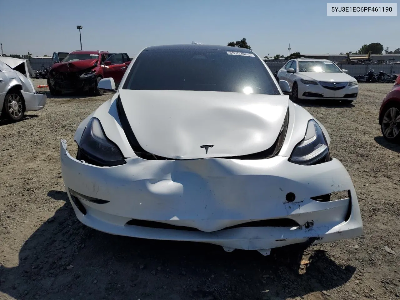 2023 Tesla Model 3 VIN: 5YJ3E1EC6PF461190 Lot: 69702804