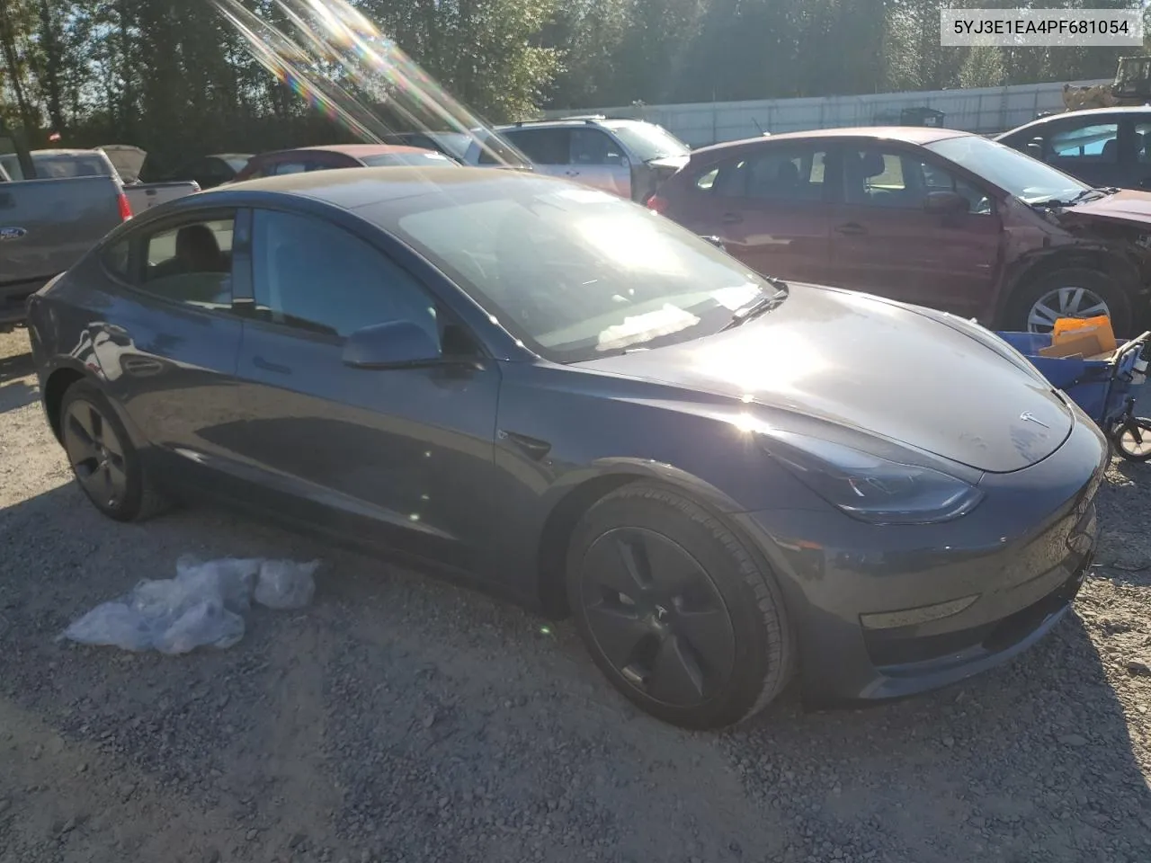 2023 Tesla Model 3 VIN: 5YJ3E1EA4PF681054 Lot: 69714244