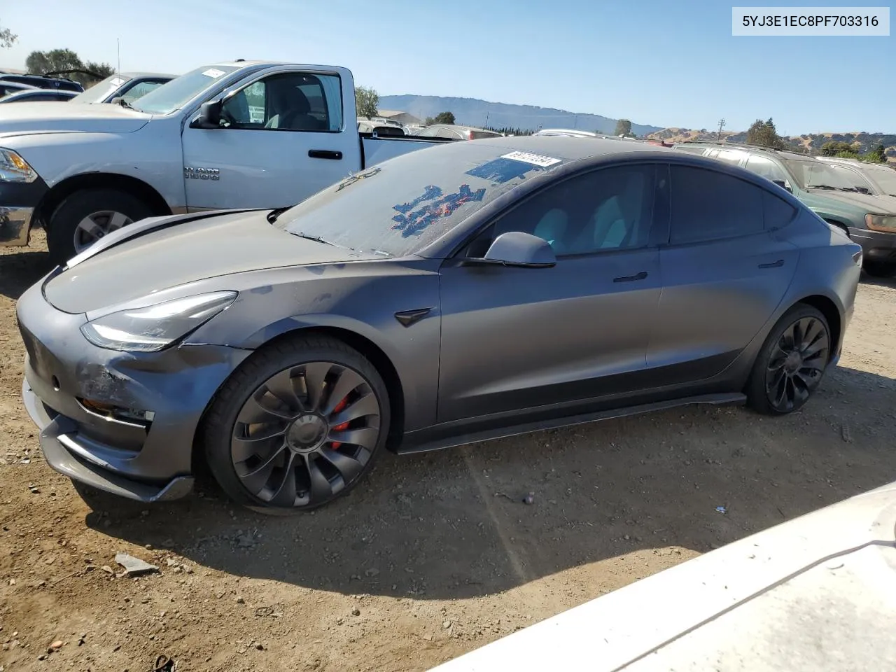 5YJ3E1EC8PF703316 2023 Tesla Model 3