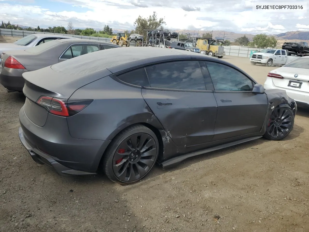 2023 Tesla Model 3 VIN: 5YJ3E1EC8PF703316 Lot: 69727234