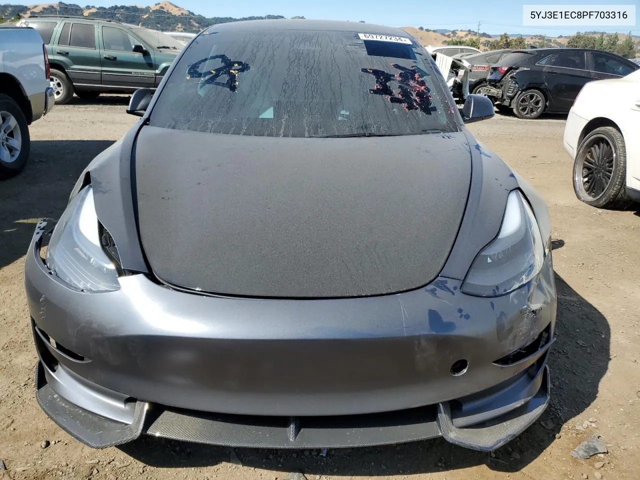 5YJ3E1EC8PF703316 2023 Tesla Model 3