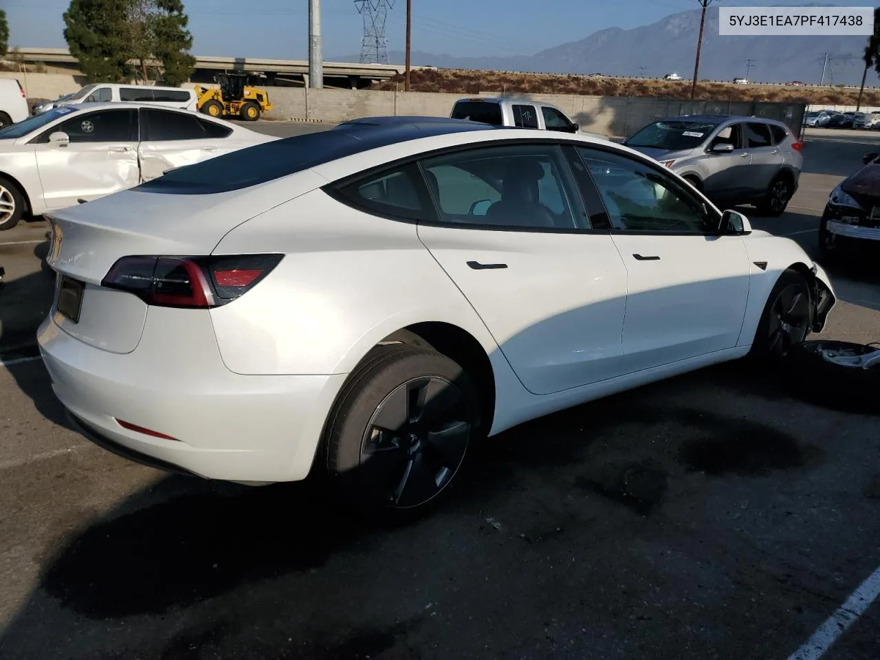 2023 Tesla Model 3 VIN: 5YJ3E1EA7PF417438 Lot: 69816384