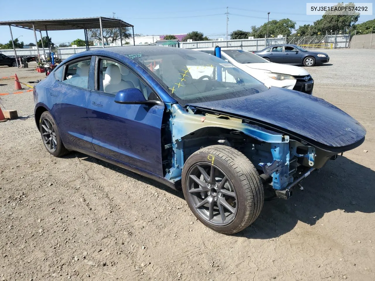 2023 Tesla Model 3 VIN: 5YJ3E1EA0PF574292 Lot: 69866794