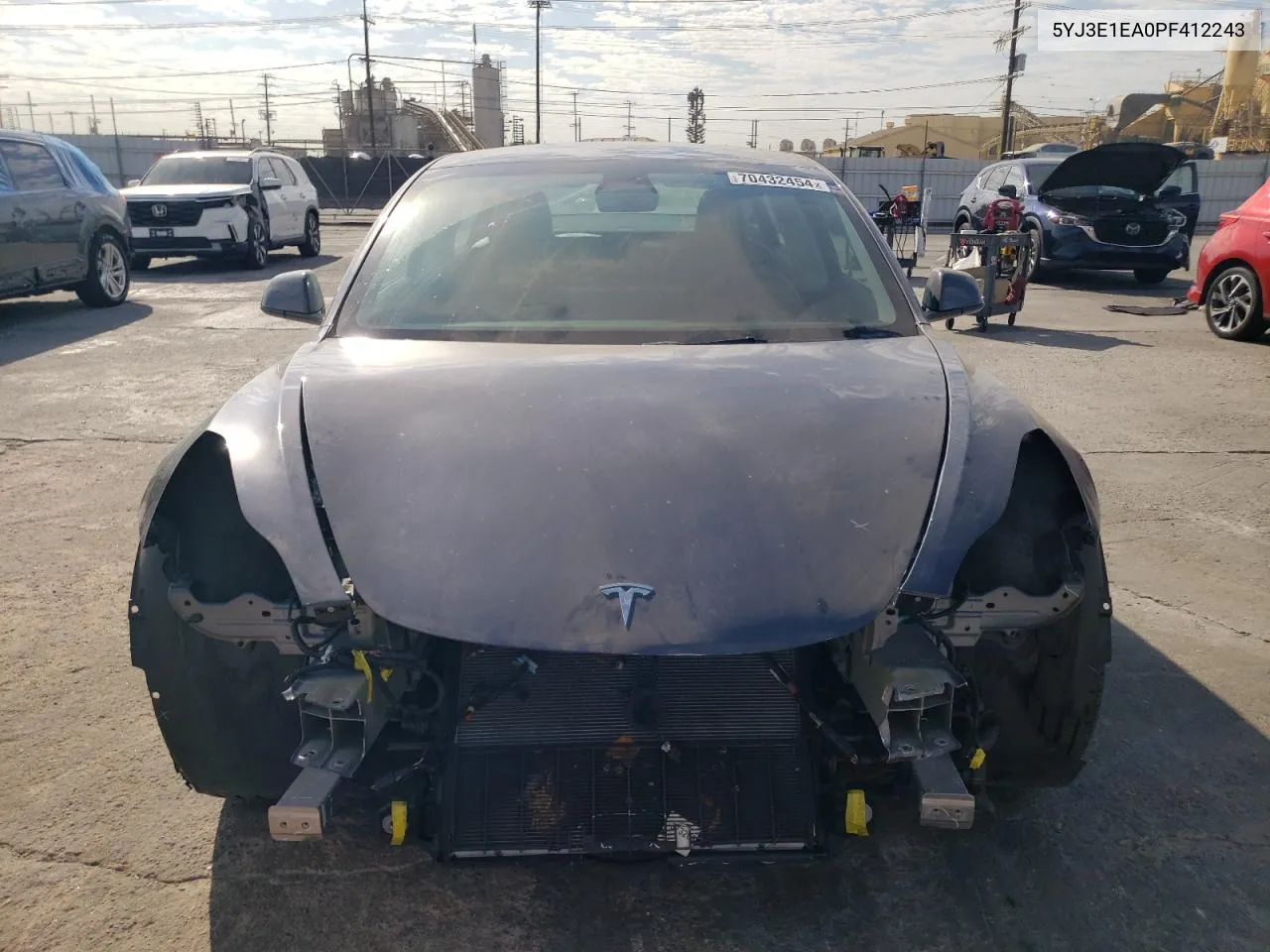 2023 Tesla Model 3 VIN: 5YJ3E1EA0PF412243 Lot: 70432454