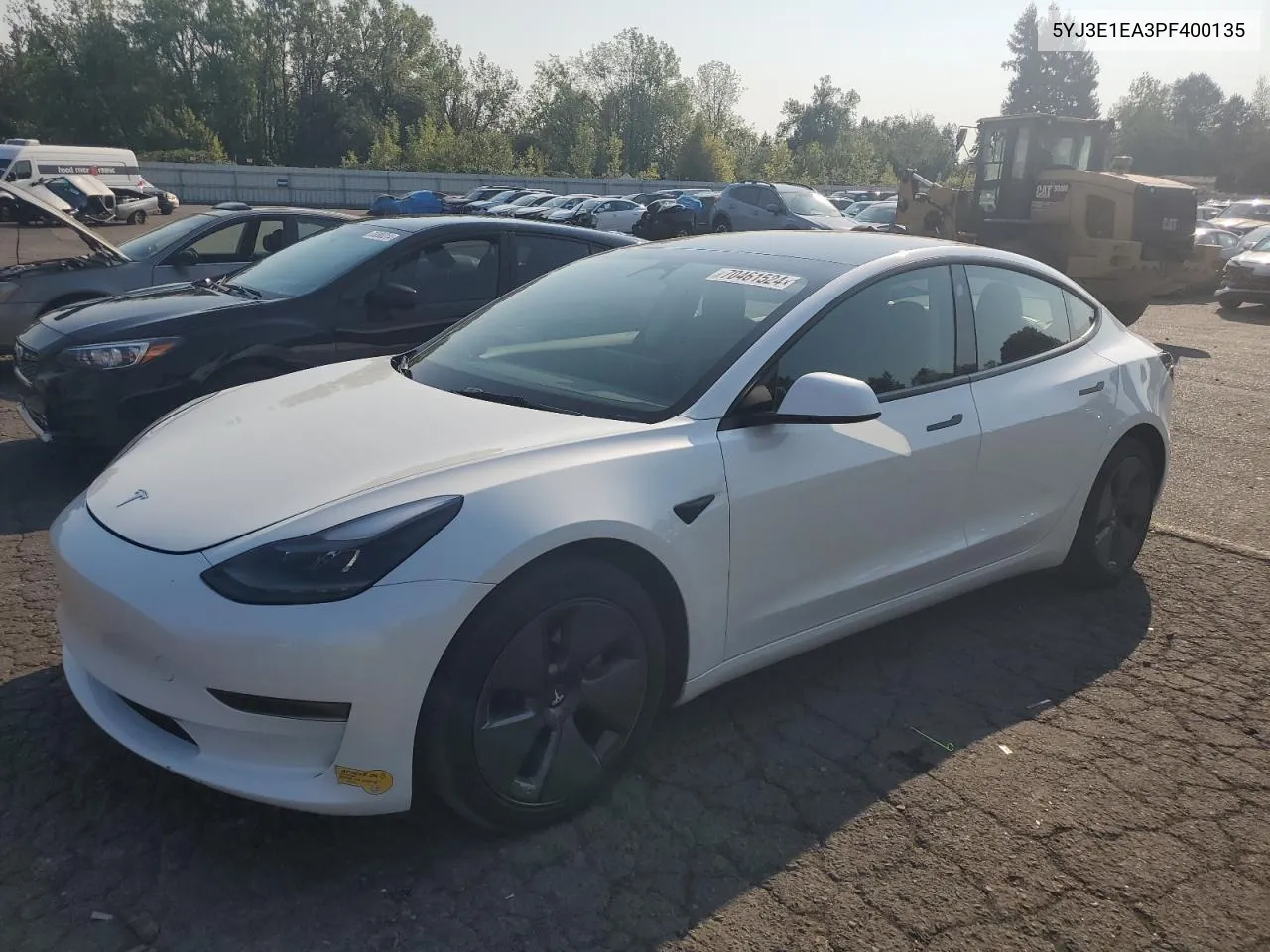 2023 Tesla Model 3 VIN: 5YJ3E1EA3PF400135 Lot: 70461524