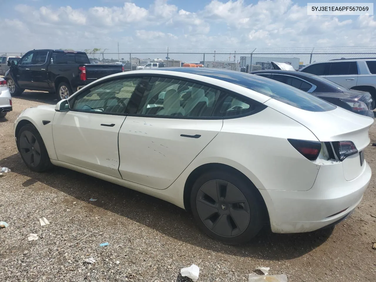 2023 Tesla Model 3 VIN: 5YJ3E1EA6PF567069 Lot: 70500234