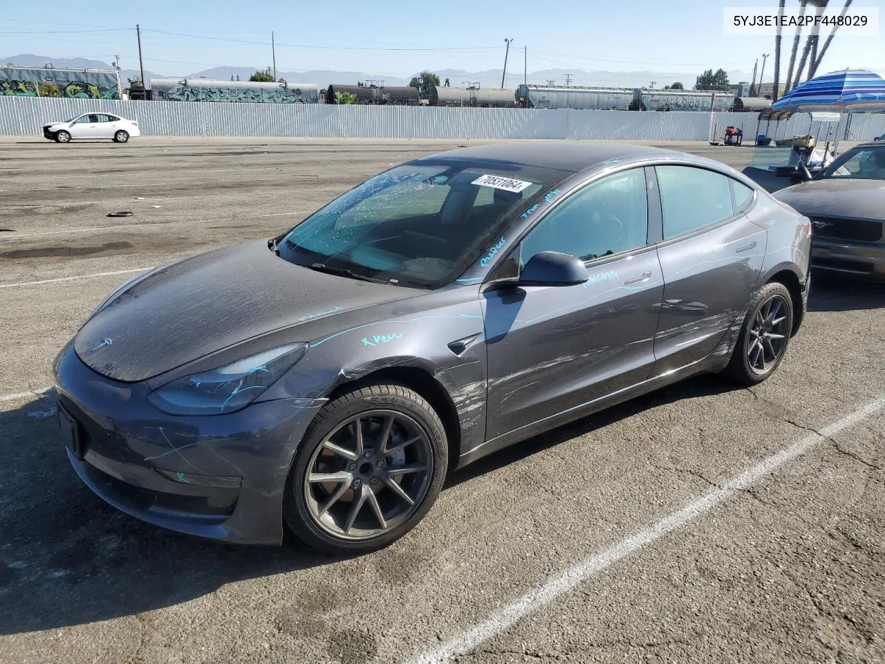 2023 Tesla Model 3 VIN: 5YJ3E1EA2PF448029 Lot: 70531064