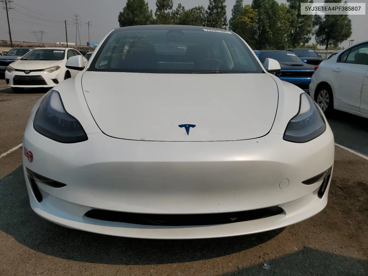 2023 Tesla Model 3 VIN: 5YJ3E1EA4PF385807 Lot: 70797504