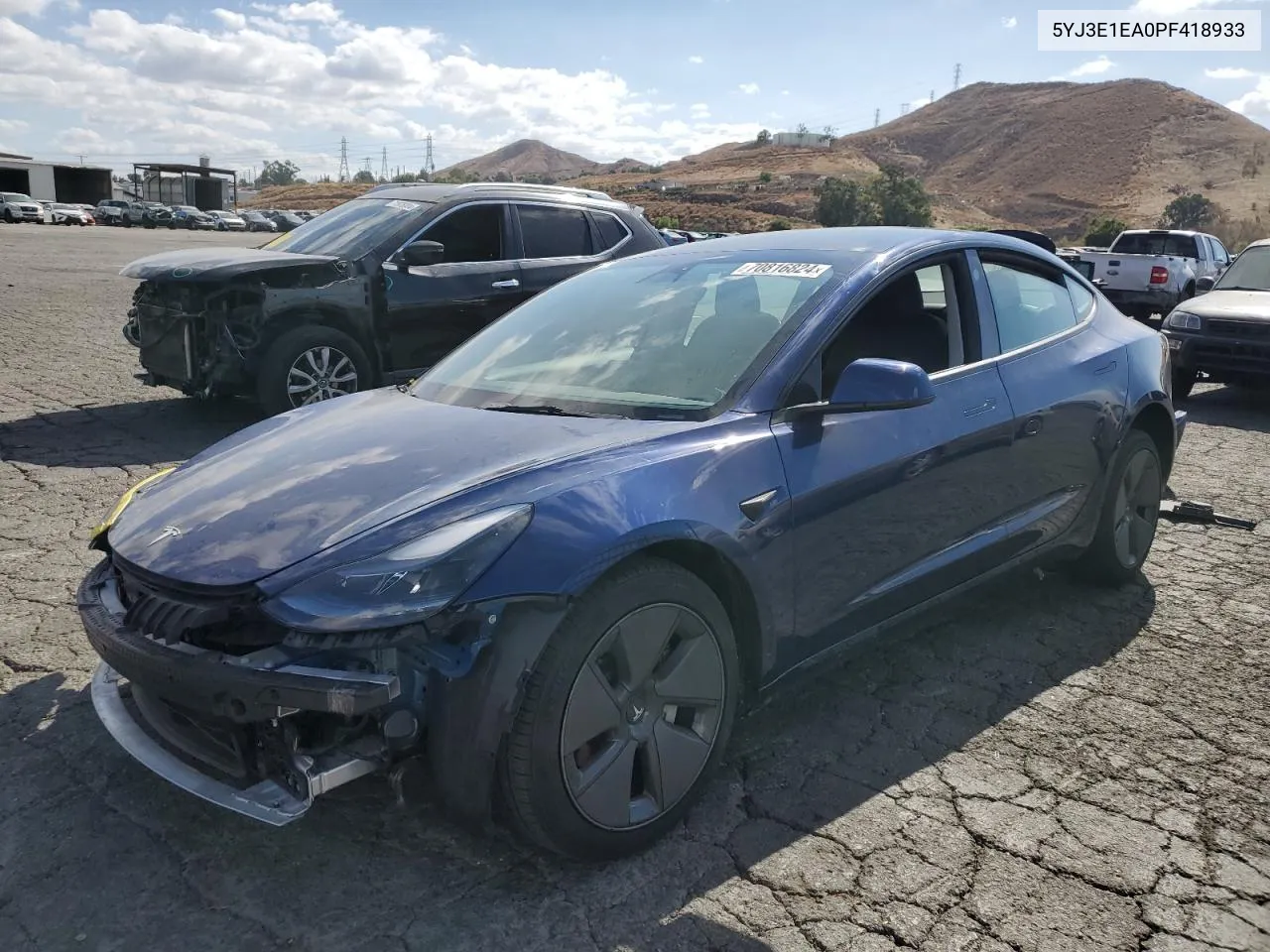 2023 Tesla Model 3 VIN: 5YJ3E1EA0PF418933 Lot: 70816824