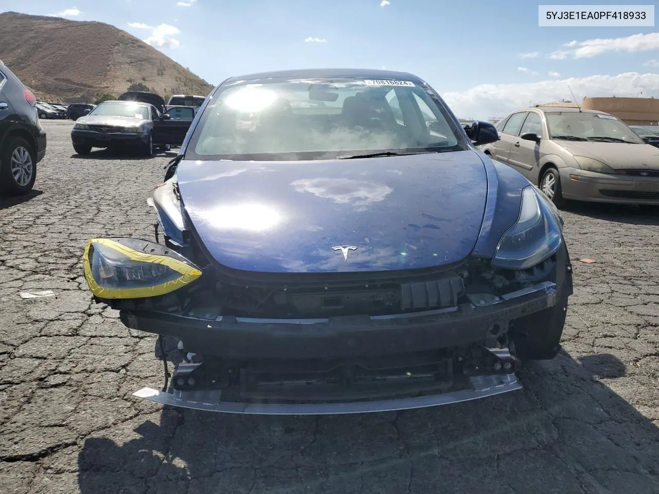 2023 Tesla Model 3 VIN: 5YJ3E1EA0PF418933 Lot: 70816824