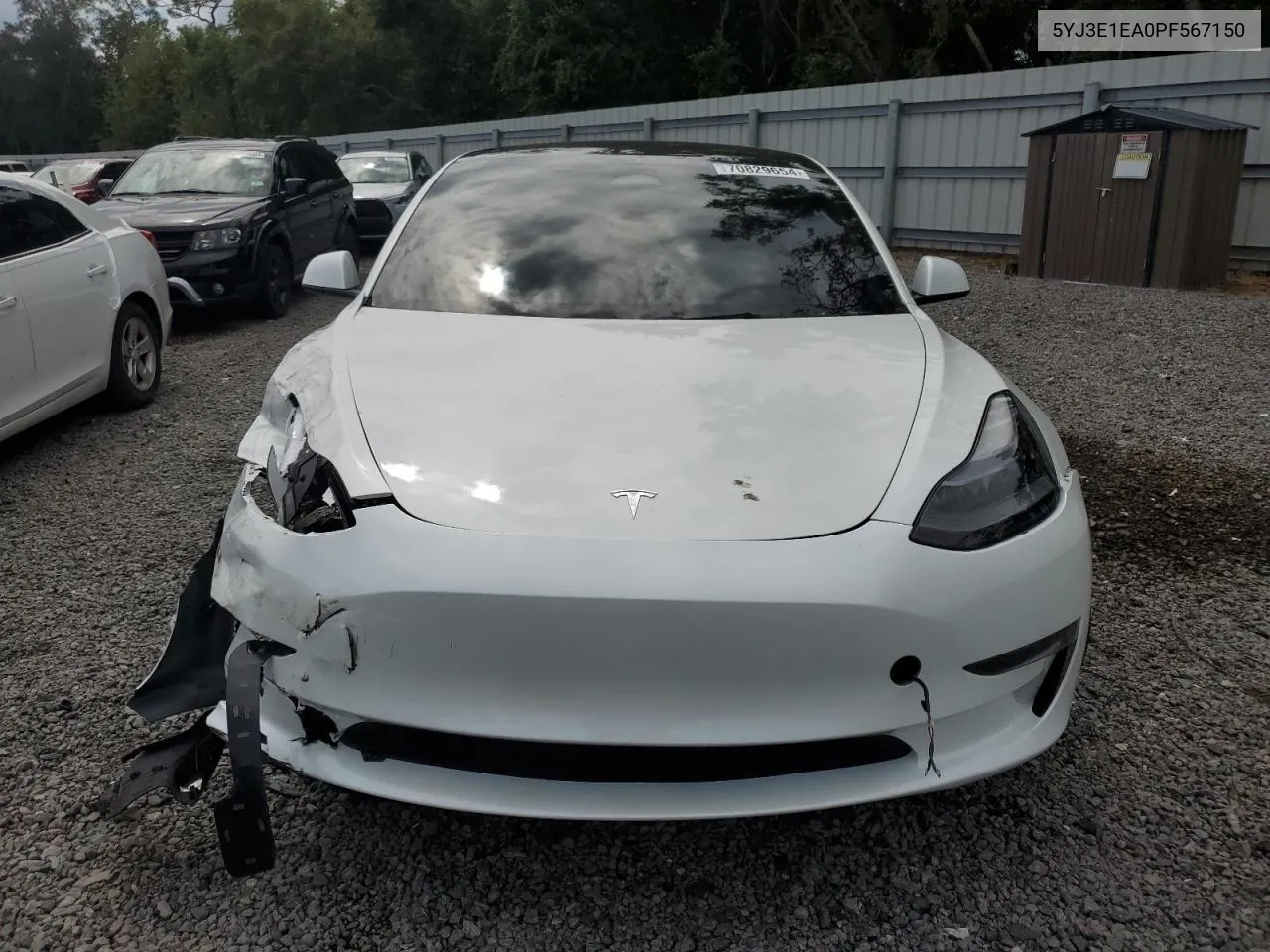 2023 Tesla Model 3 VIN: 5YJ3E1EA0PF567150 Lot: 70829654