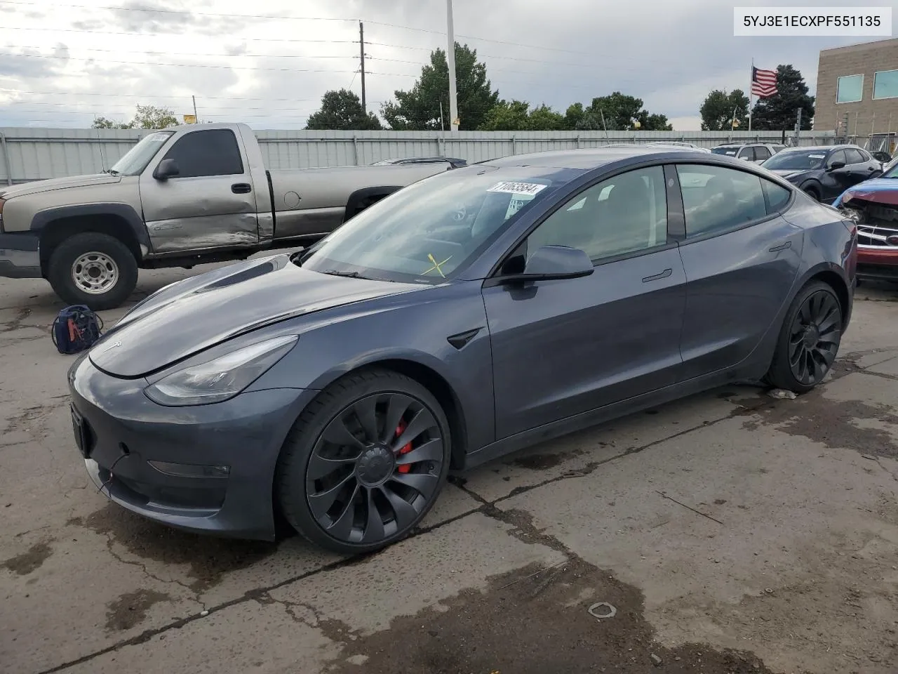 5YJ3E1ECXPF551135 2023 Tesla Model 3