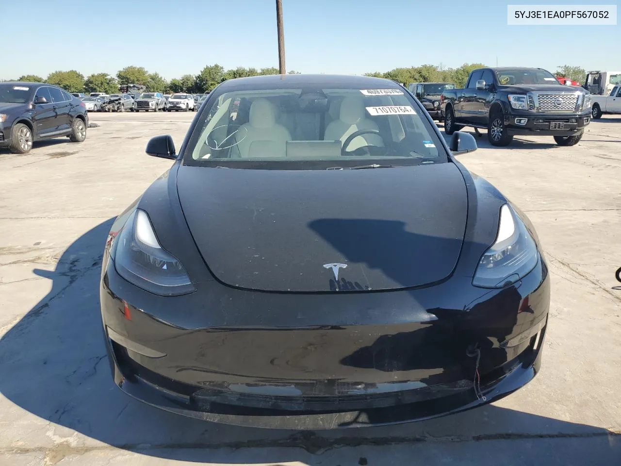 2023 Tesla Model 3 VIN: 5YJ3E1EA0PF567052 Lot: 71070764