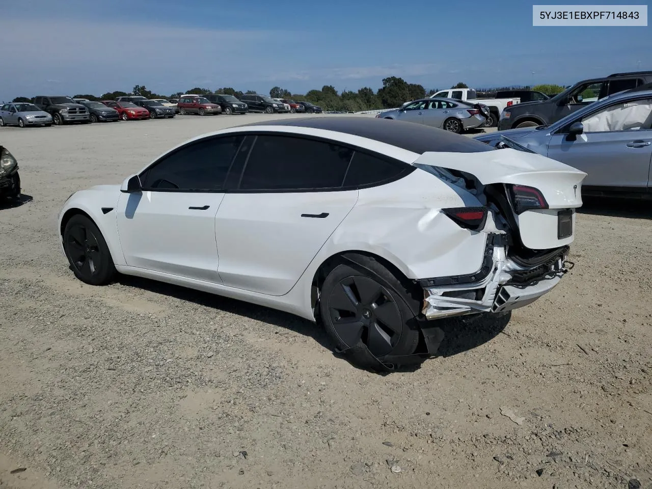 2023 Tesla Model 3 VIN: 5YJ3E1EBXPF714843 Lot: 71126024