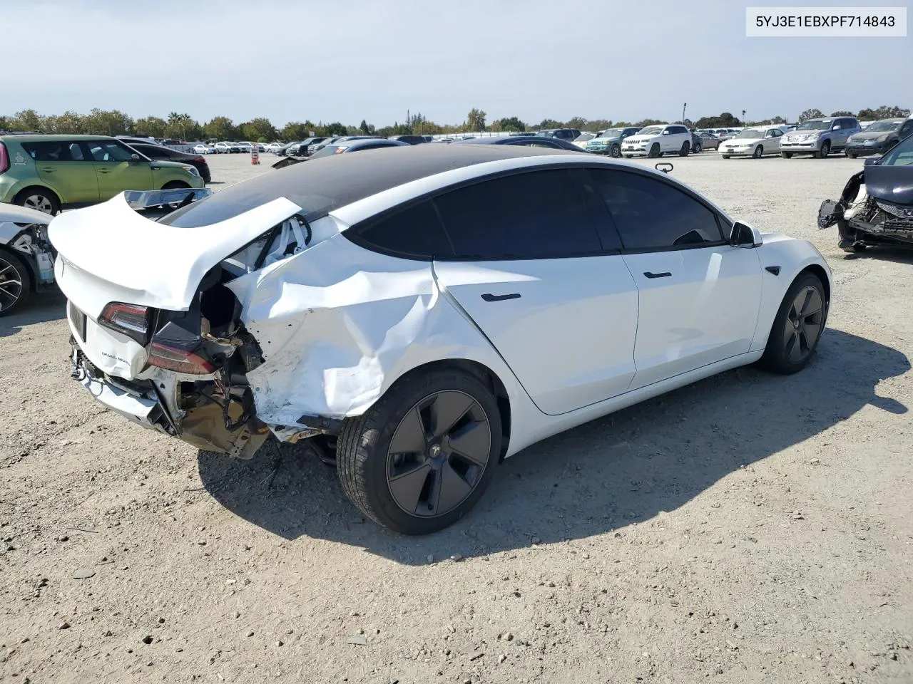 2023 Tesla Model 3 VIN: 5YJ3E1EBXPF714843 Lot: 71126024