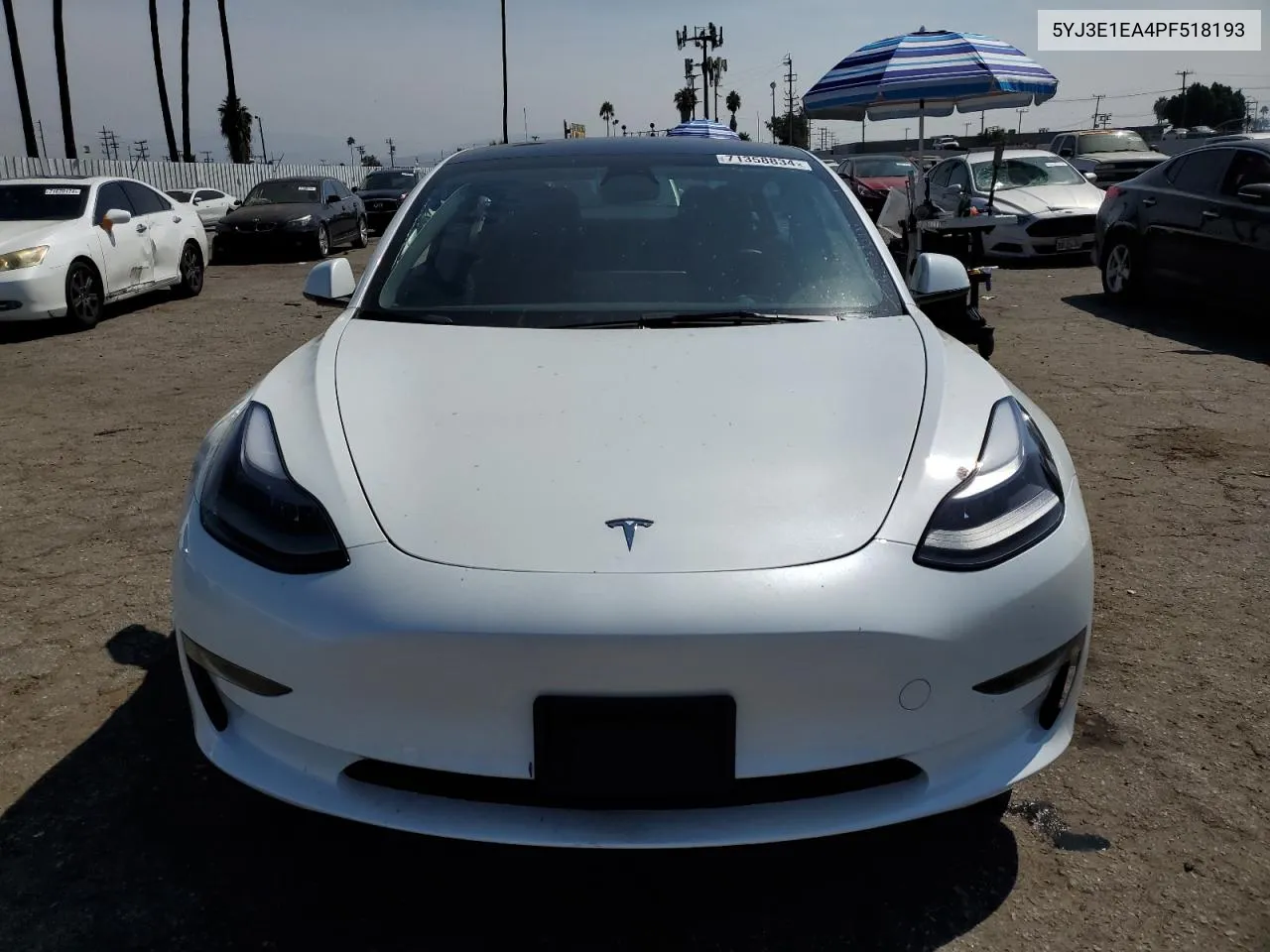 2023 Tesla Model 3 VIN: 5YJ3E1EA4PF518193 Lot: 71358834