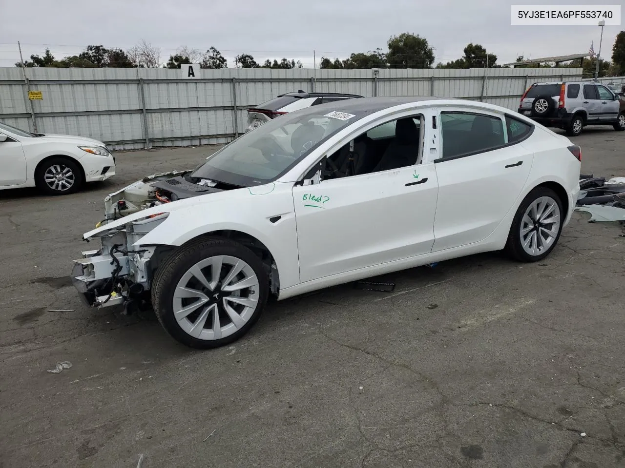 2023 Tesla Model 3 VIN: 5YJ3E1EA6PF553740 Lot: 71687234