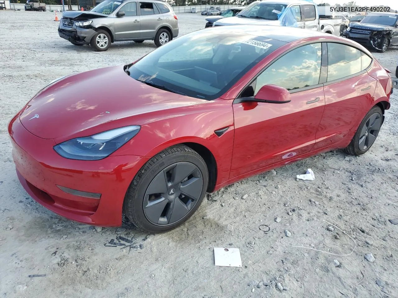 2023 Tesla Model 3 VIN: 5YJ3E1EA2PF490202 Lot: 72156694