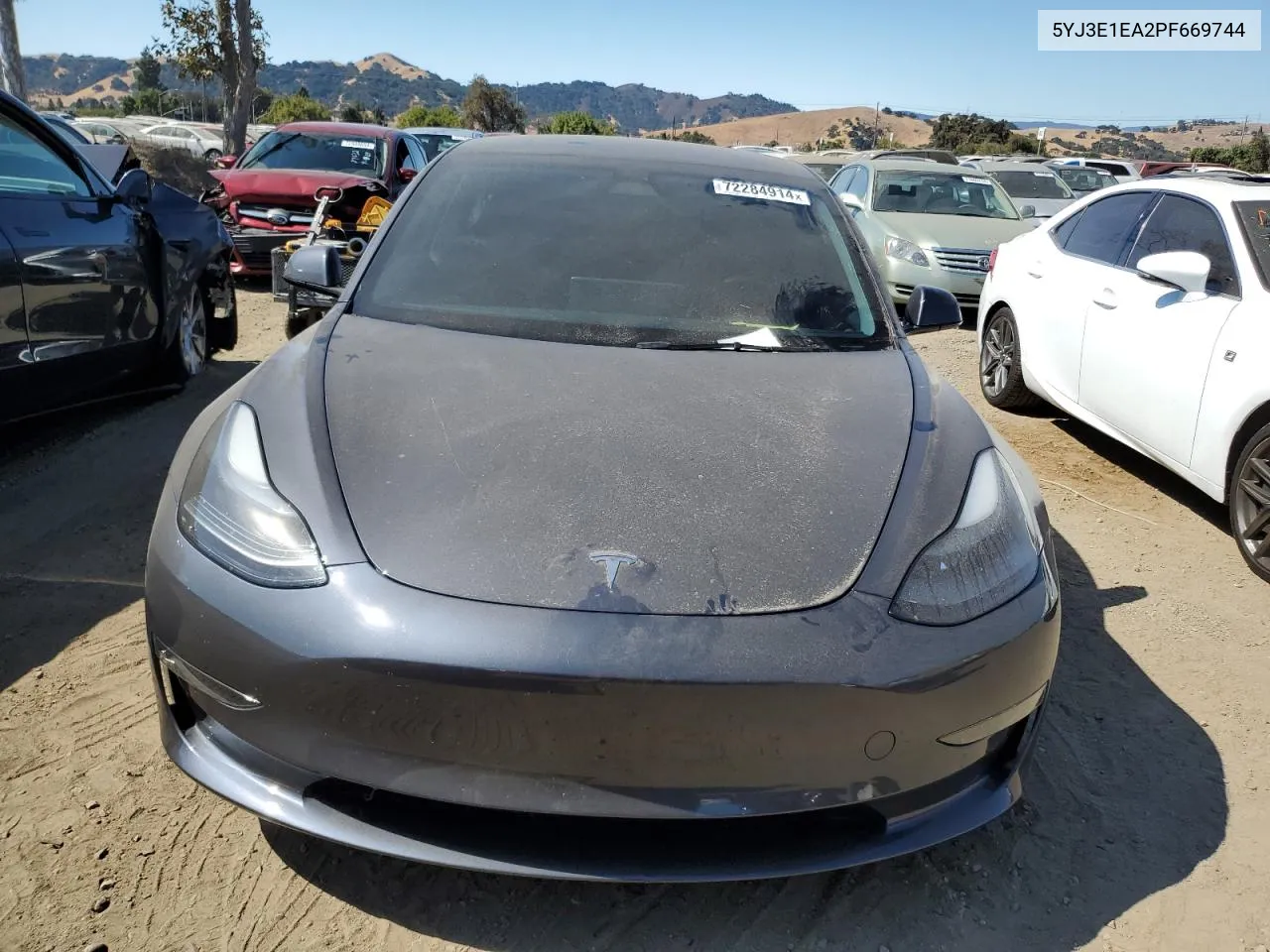 2023 Tesla Model 3 VIN: 5YJ3E1EA2PF669744 Lot: 72284914