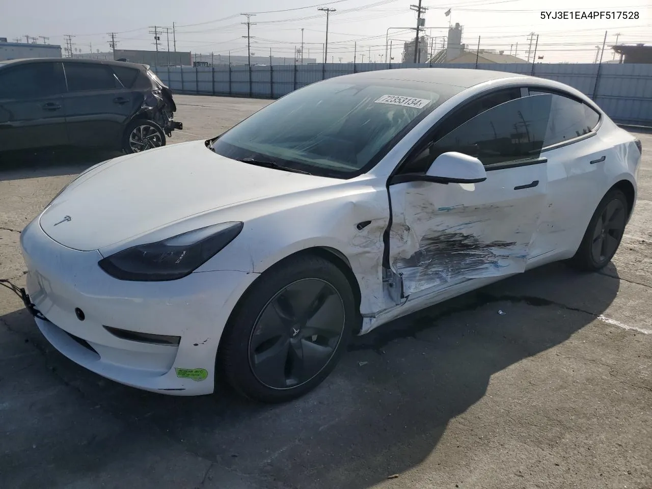 2023 Tesla Model 3 VIN: 5YJ3E1EA4PF517528 Lot: 72353134