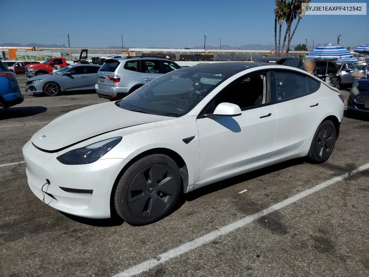 2023 Tesla Model 3 VIN: 5YJ3E1EAXPF412542 Lot: 72549044