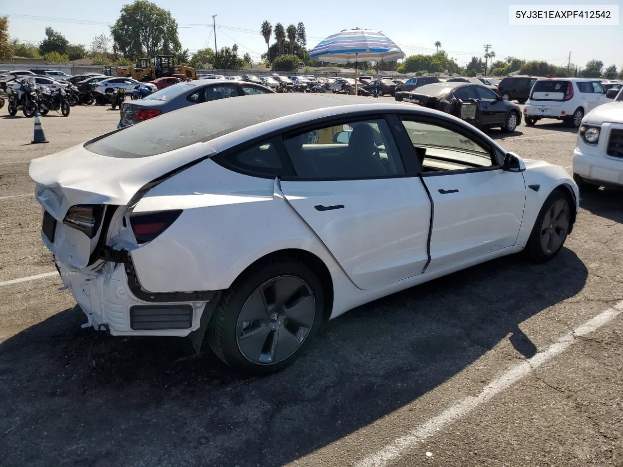 2023 Tesla Model 3 VIN: 5YJ3E1EAXPF412542 Lot: 72549044