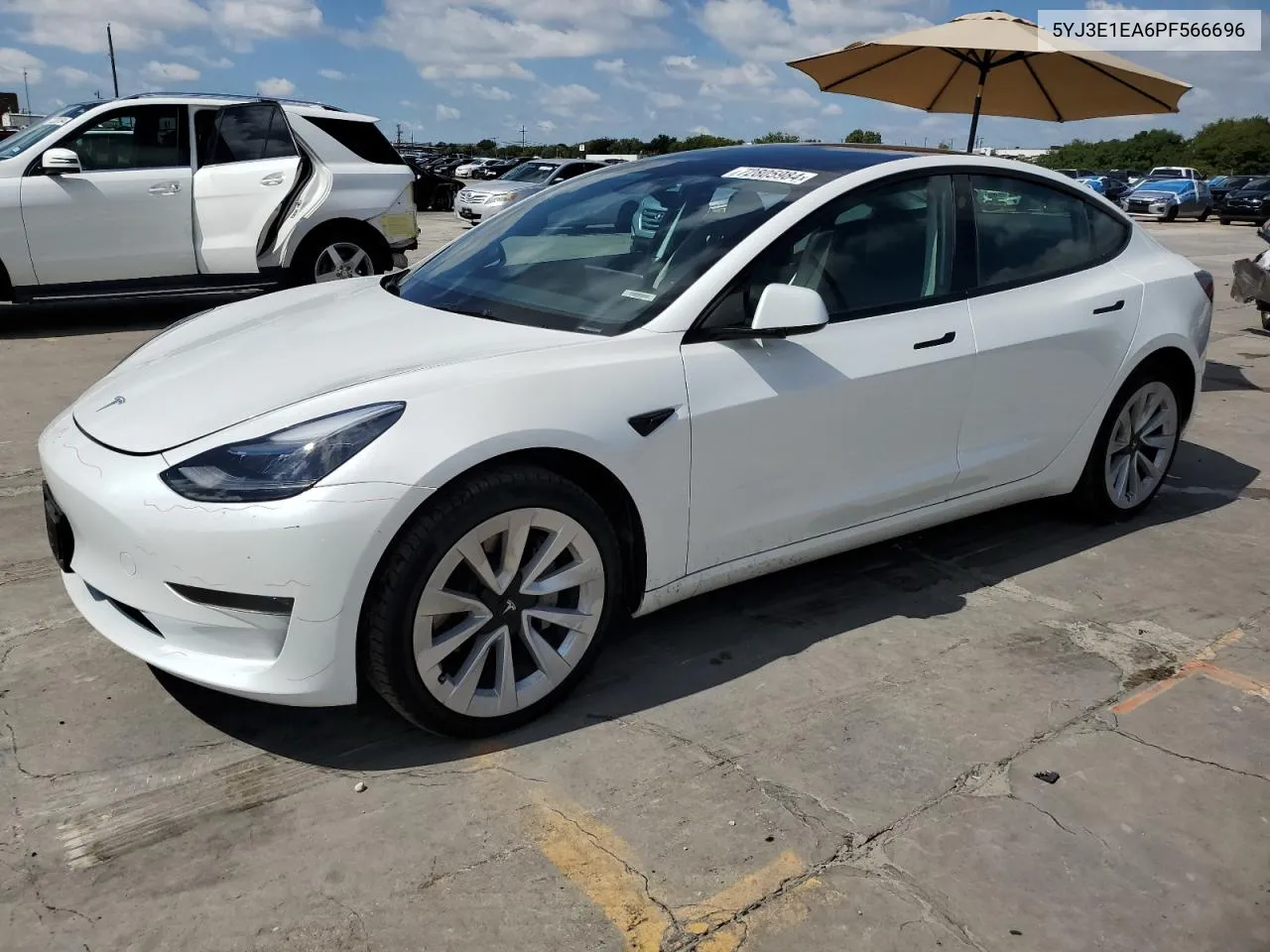 2023 Tesla Model 3 VIN: 5YJ3E1EA6PF566696 Lot: 72805984