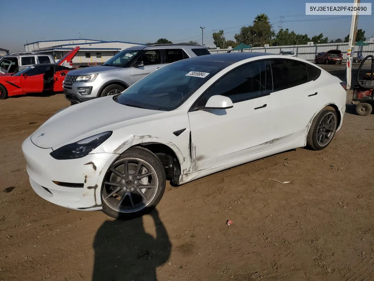 2023 Tesla Model 3 VIN: 5YJ3E1EA2PF420490 Lot: 73059994