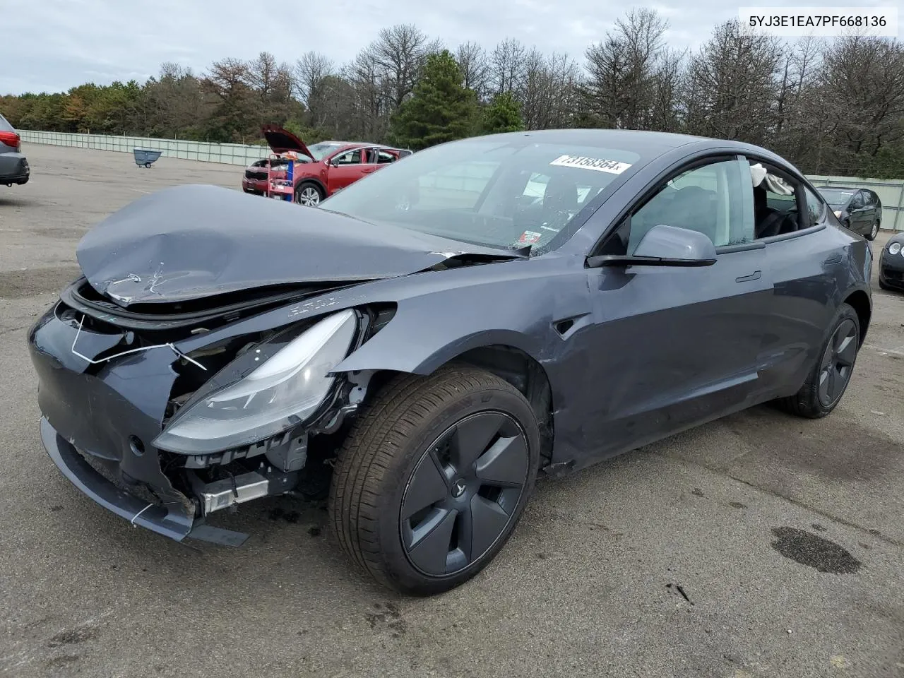 2023 Tesla Model 3 VIN: 5YJ3E1EA7PF668136 Lot: 73158364