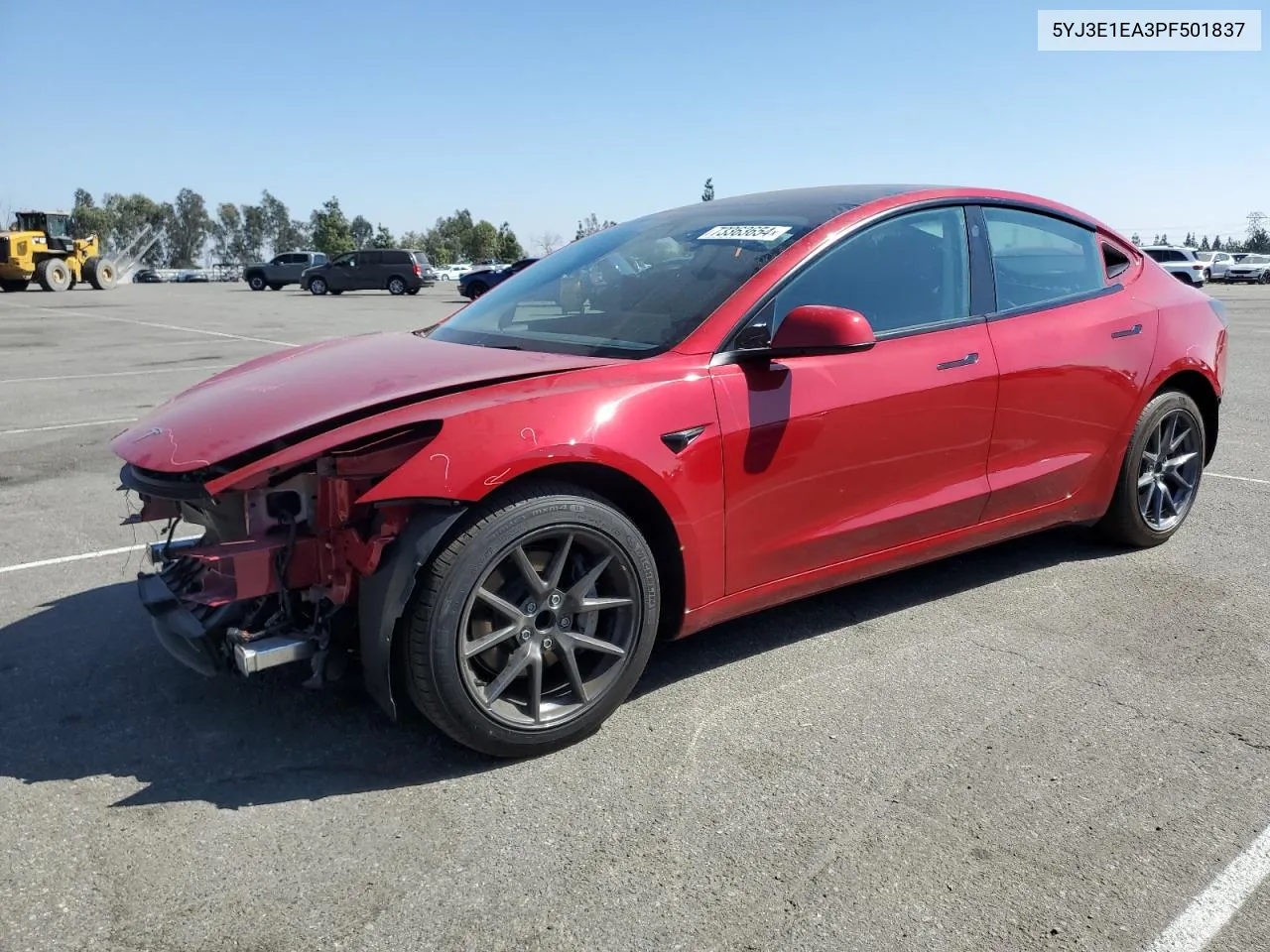 2023 Tesla Model 3 VIN: 5YJ3E1EA3PF501837 Lot: 73363654