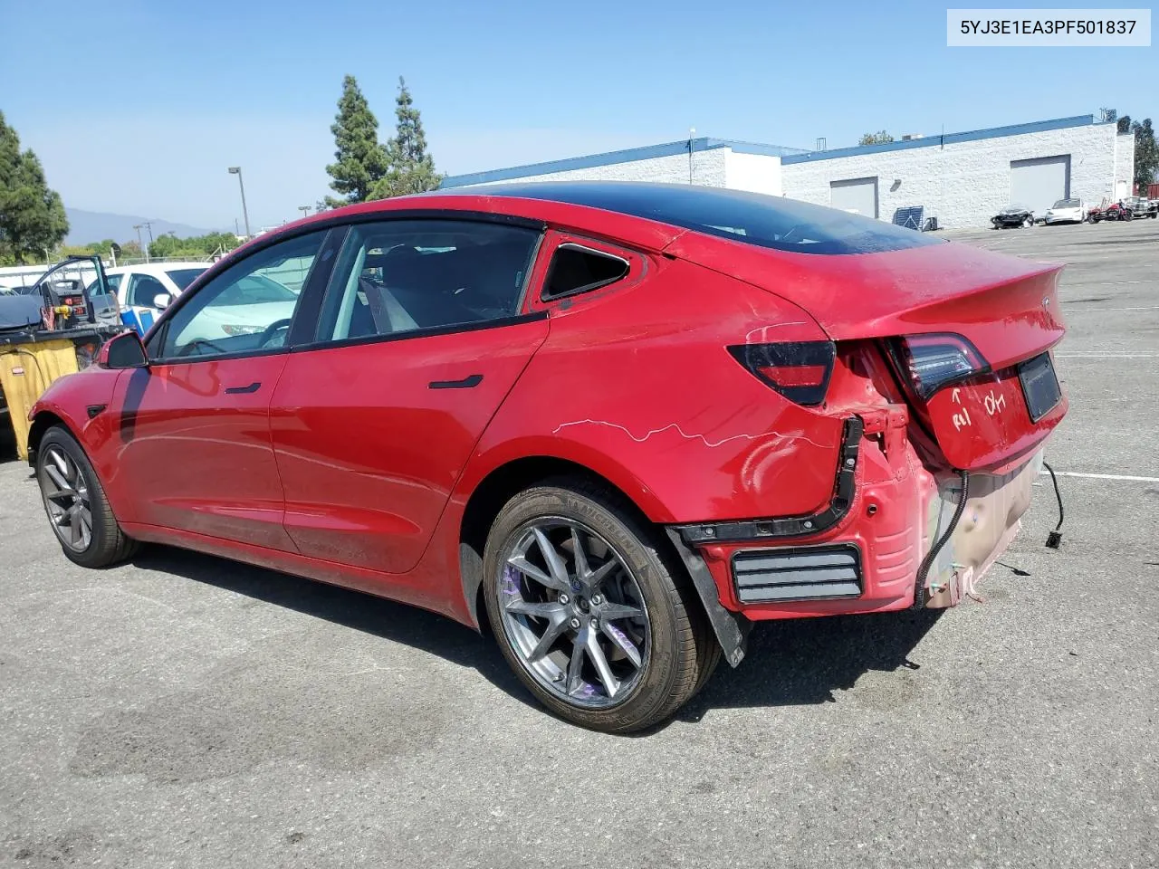 2023 Tesla Model 3 VIN: 5YJ3E1EA3PF501837 Lot: 73363654