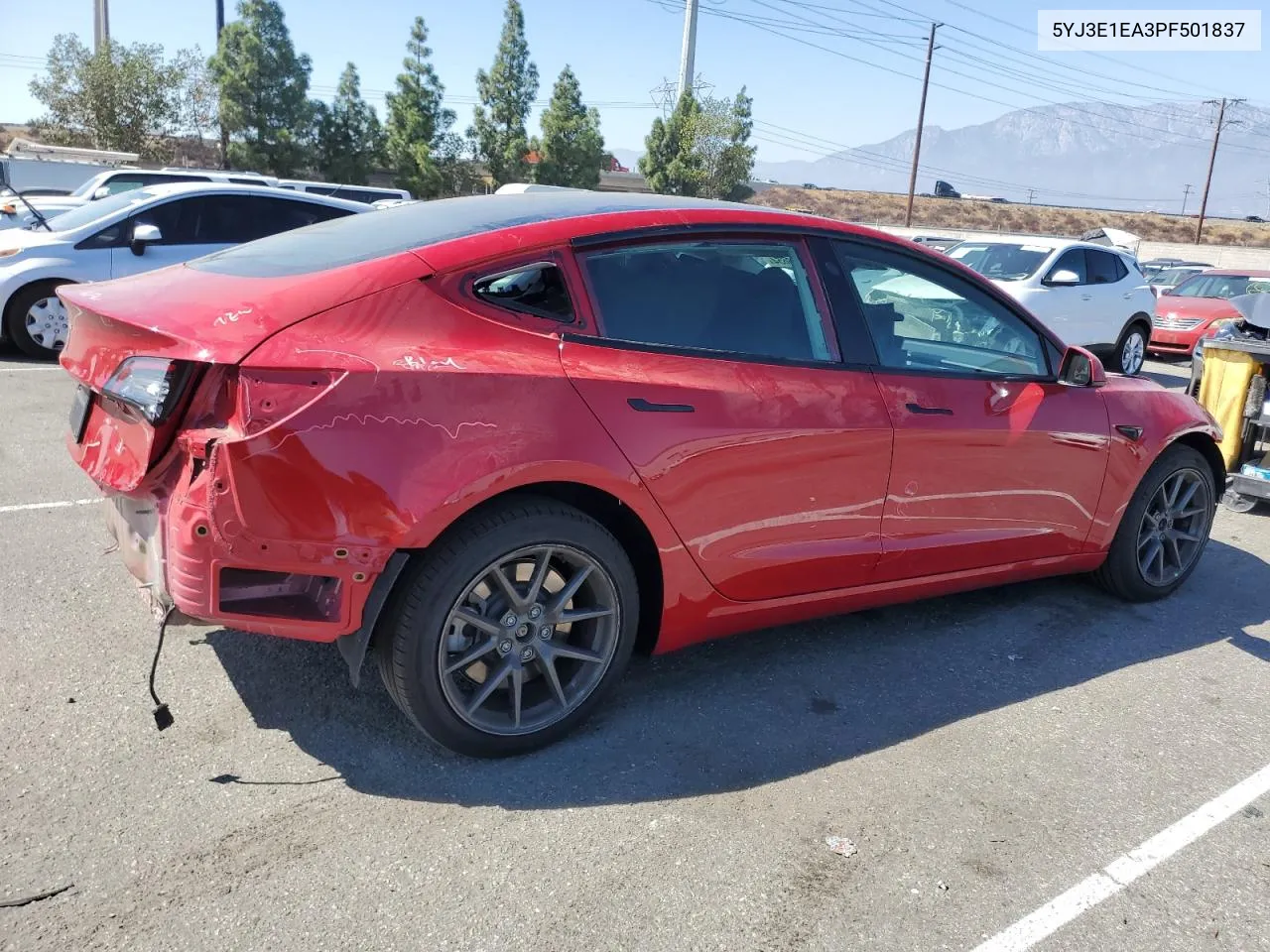 2023 Tesla Model 3 VIN: 5YJ3E1EA3PF501837 Lot: 73363654