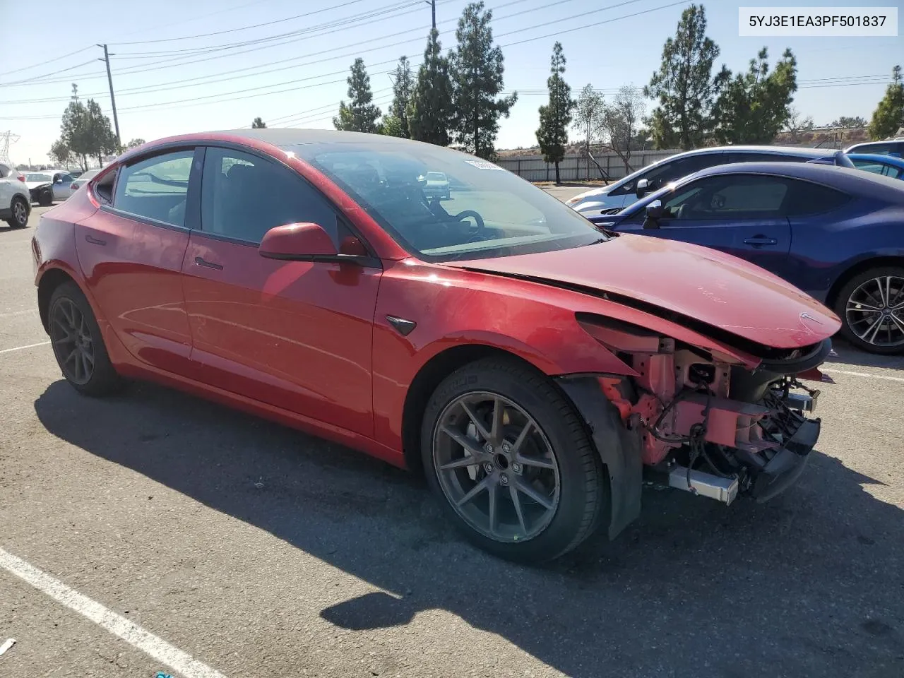 2023 Tesla Model 3 VIN: 5YJ3E1EA3PF501837 Lot: 73363654