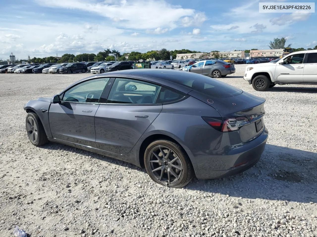 2023 Tesla Model 3 VIN: 5YJ3E1EA3PF428226 Lot: 73459104