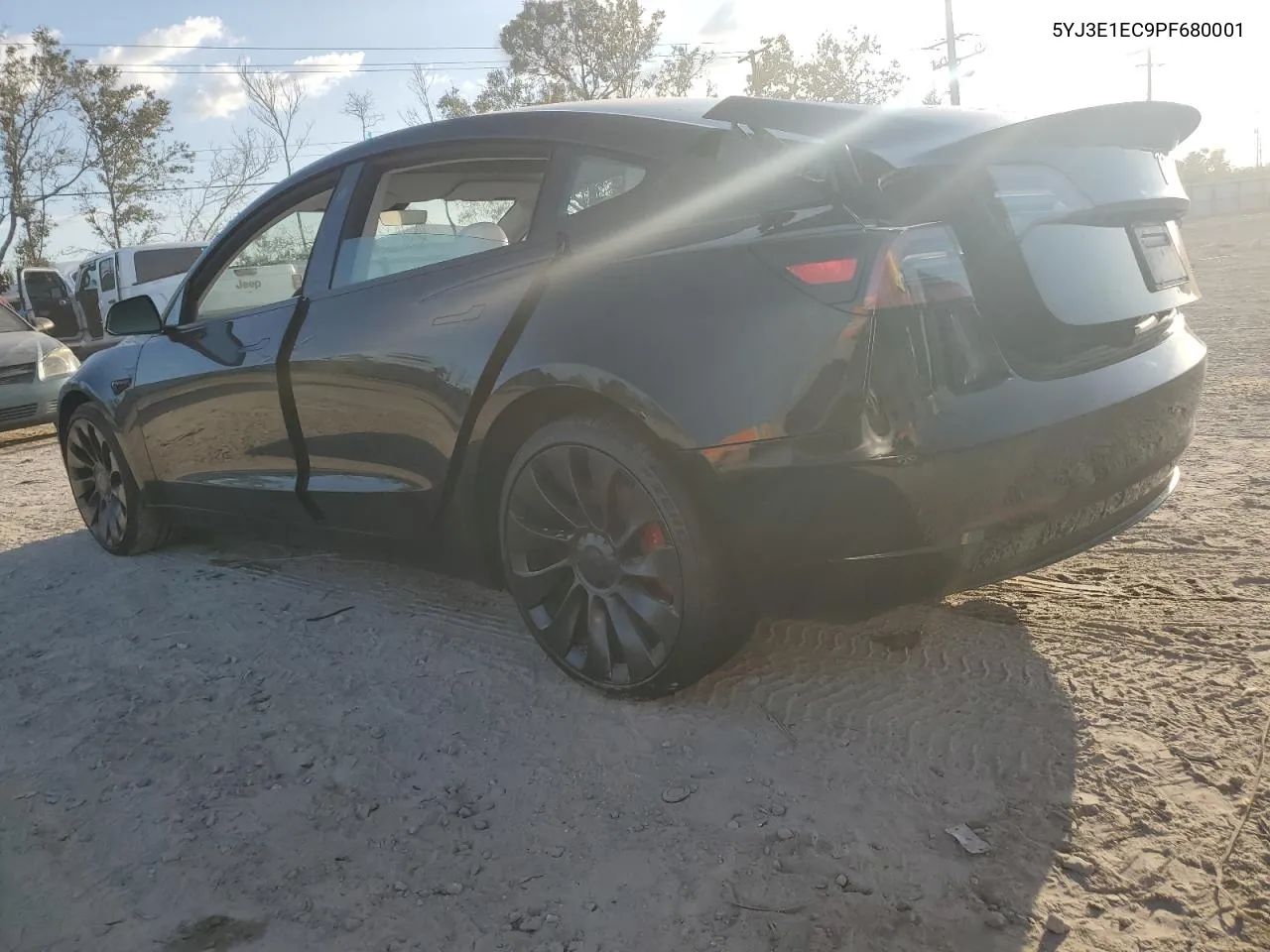 2023 Tesla Model 3 VIN: 5YJ3E1EC9PF680001 Lot: 74600344