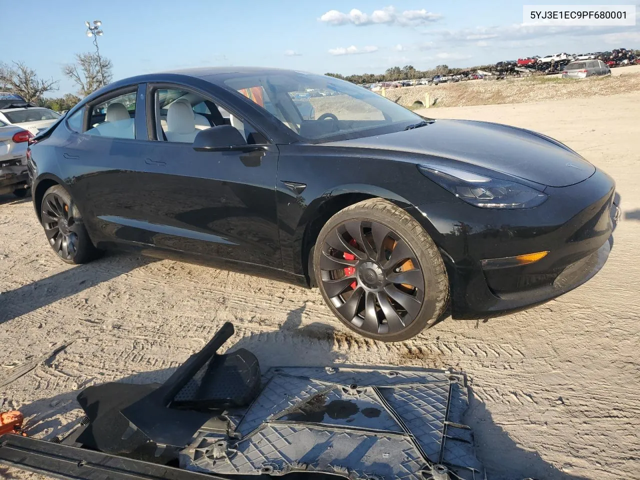 2023 Tesla Model 3 VIN: 5YJ3E1EC9PF680001 Lot: 74600344