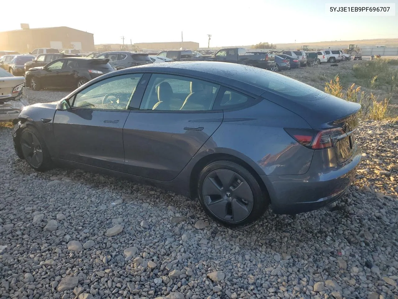 2023 Tesla Model 3 VIN: 5YJ3E1EB9PF696707 Lot: 74630234