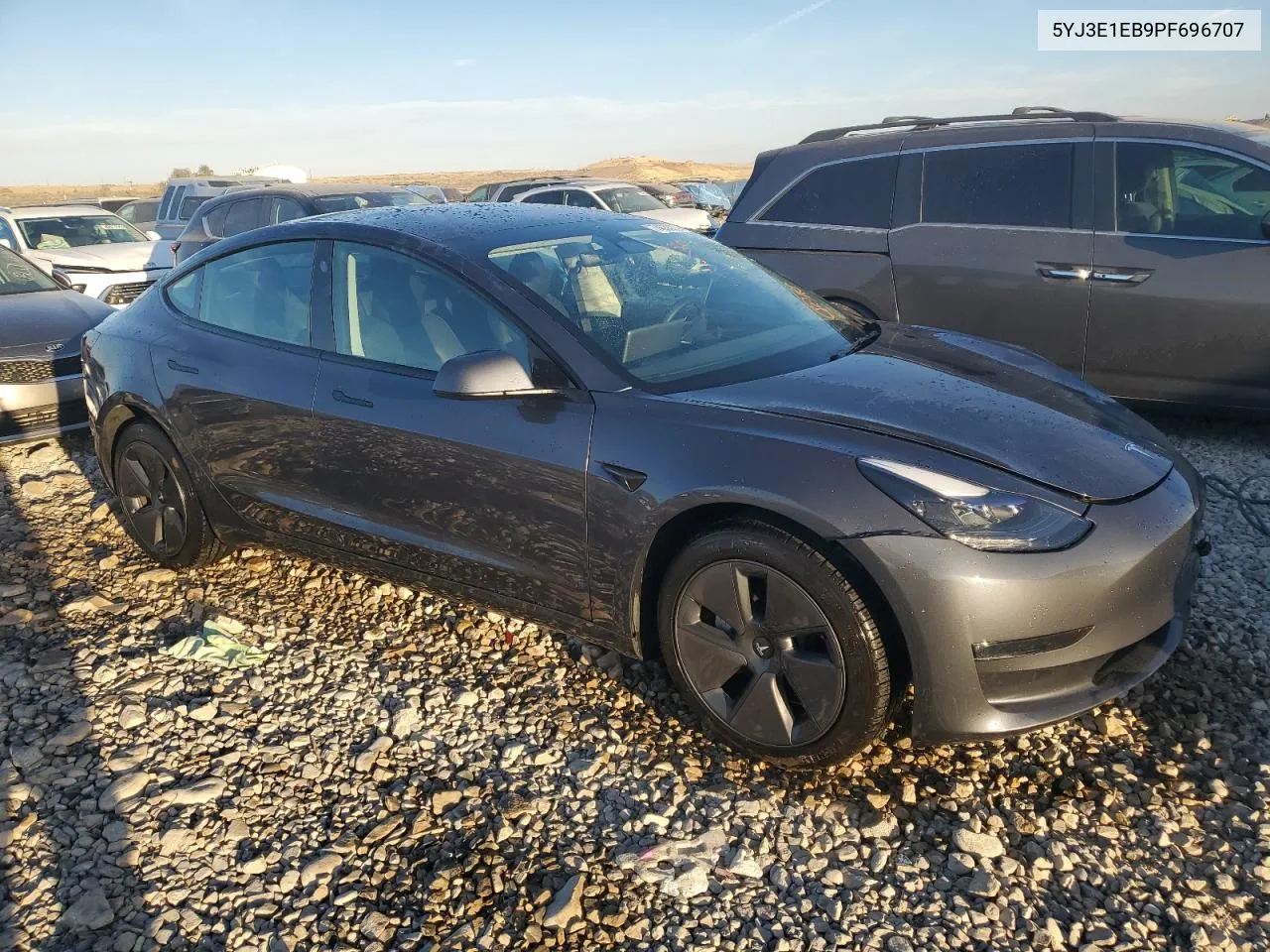 2023 Tesla Model 3 VIN: 5YJ3E1EB9PF696707 Lot: 74630234