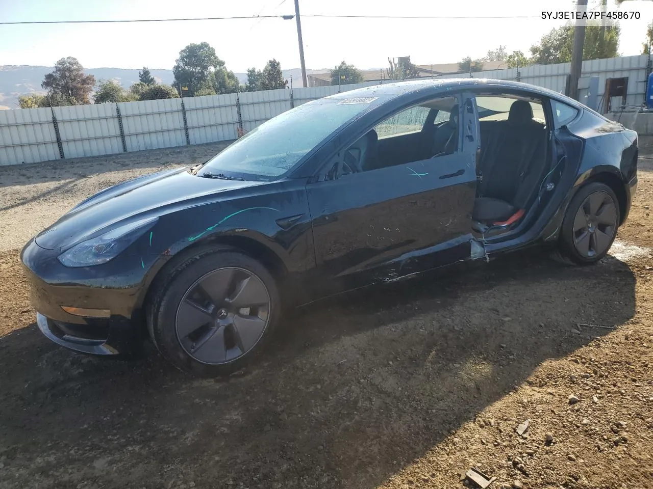 2023 Tesla Model 3 VIN: 5YJ3E1EA7PF458670 Lot: 74839174